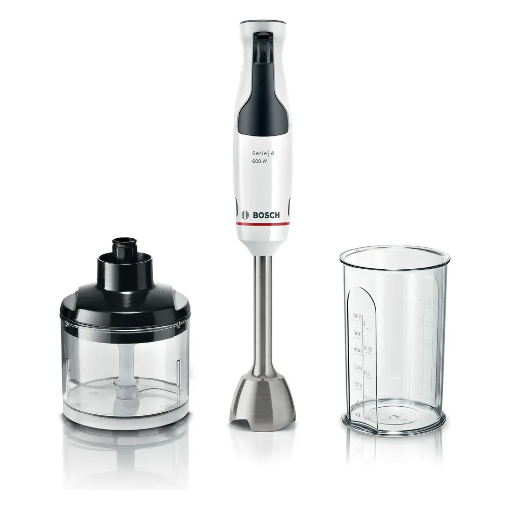 Bosch Stavmixer paket MSM4W220 inkl bunke & ficka hack 800Watt