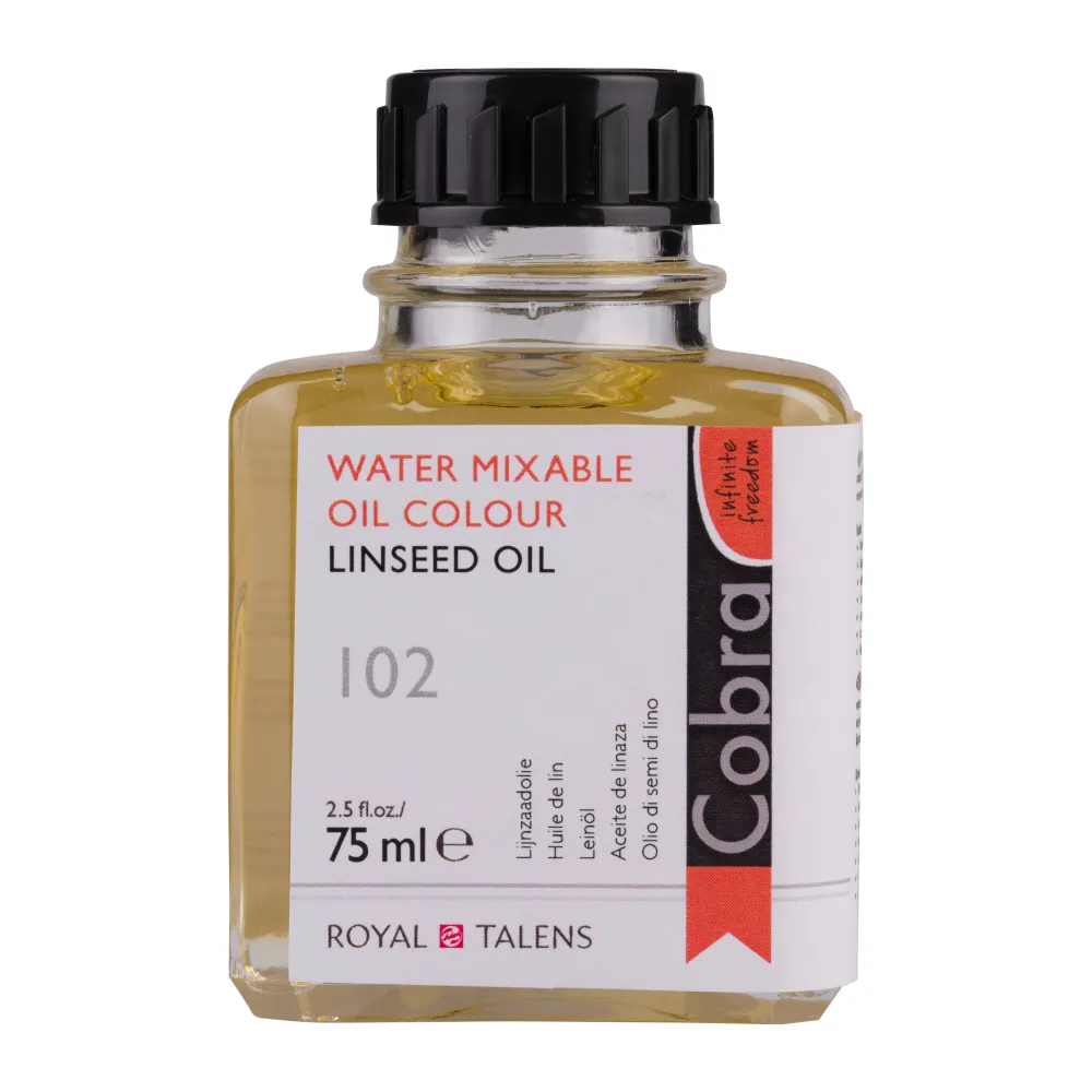 Cobra Water-Mixable Linseed Oil Bottle 75 ml