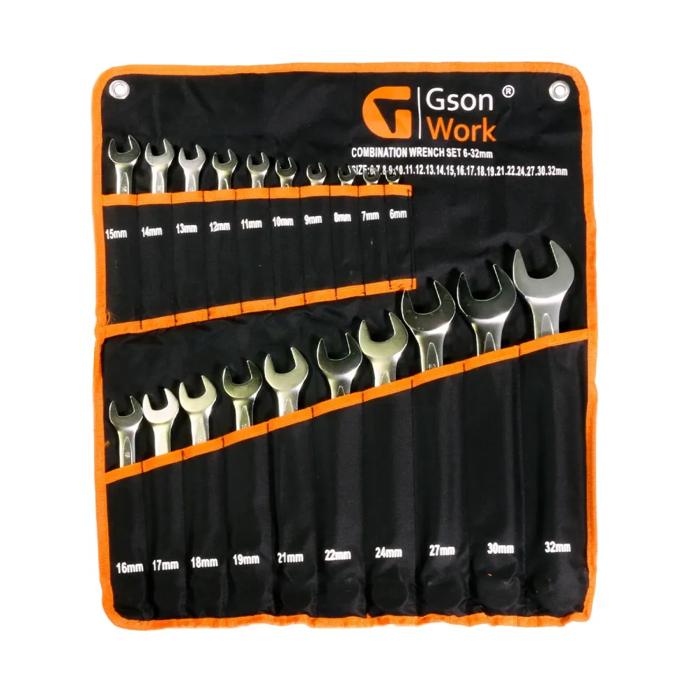 Combination Wrench Adjust 6-32 mm 20 delar