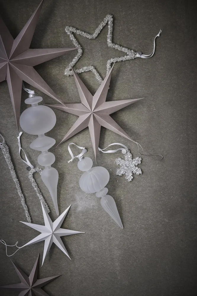 Cristelle julgranshängare 24 cm pärla