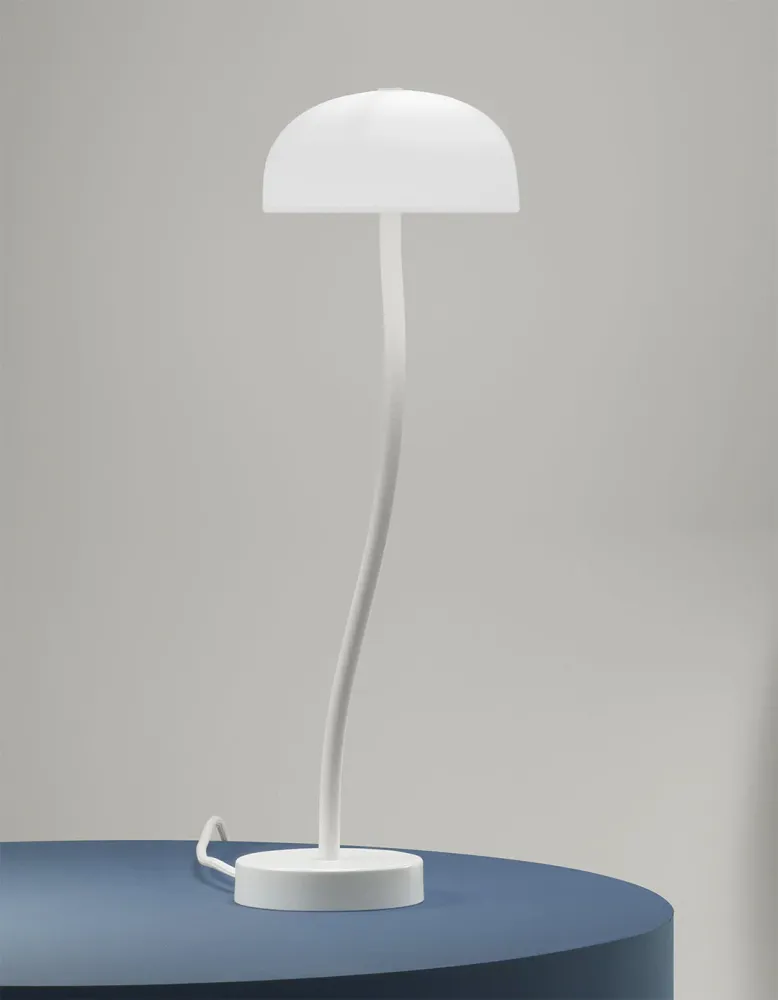 Curve bordslampa Vibration Reduction Gron