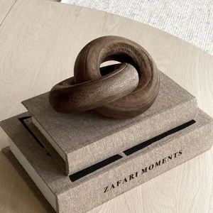 Dekoration Mono Knot Taupe Wood