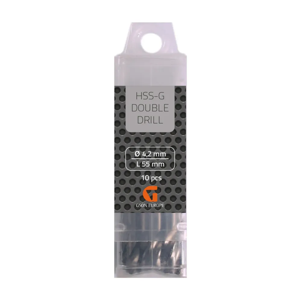 Double Drill HSS-G 5,0 x 60 mm 10 st