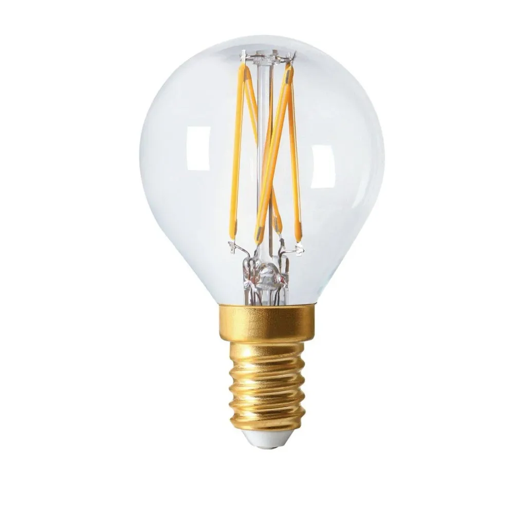 Elect LED Filament Klot tydlig E14