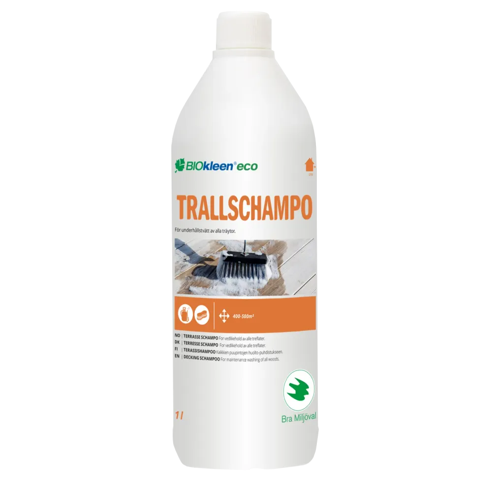 Ergonomisk design Biokleen Trallschampo 1l