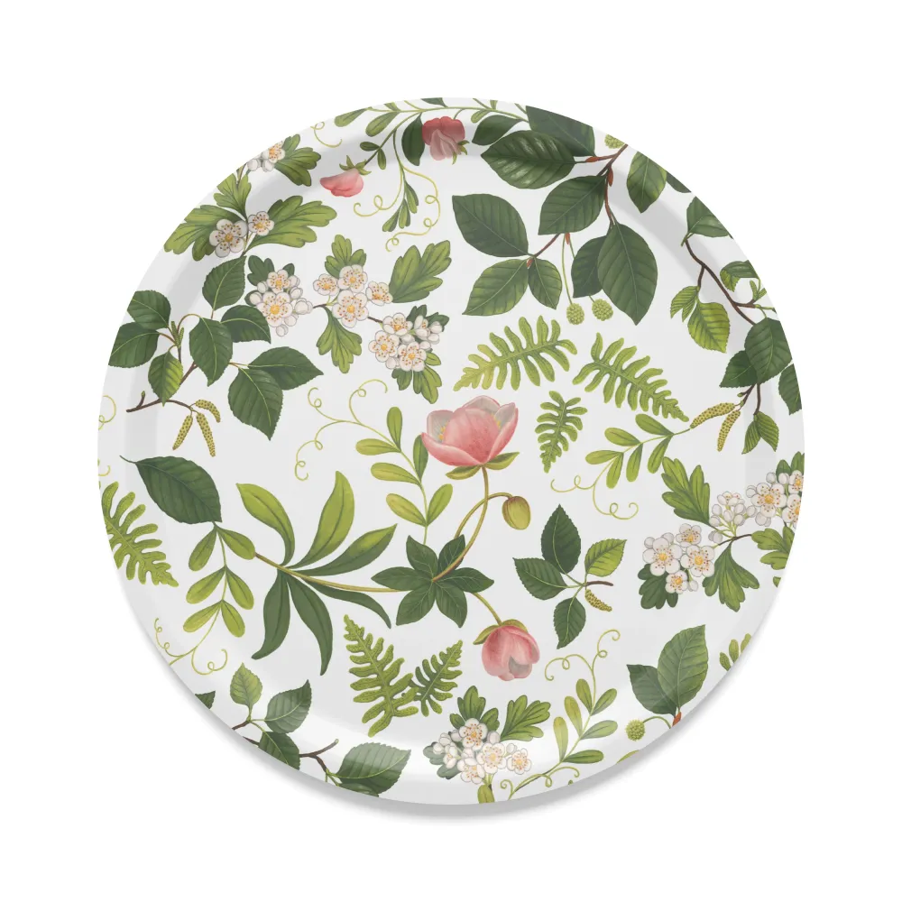 Ergonomisk design Blomsterlund rund bricka