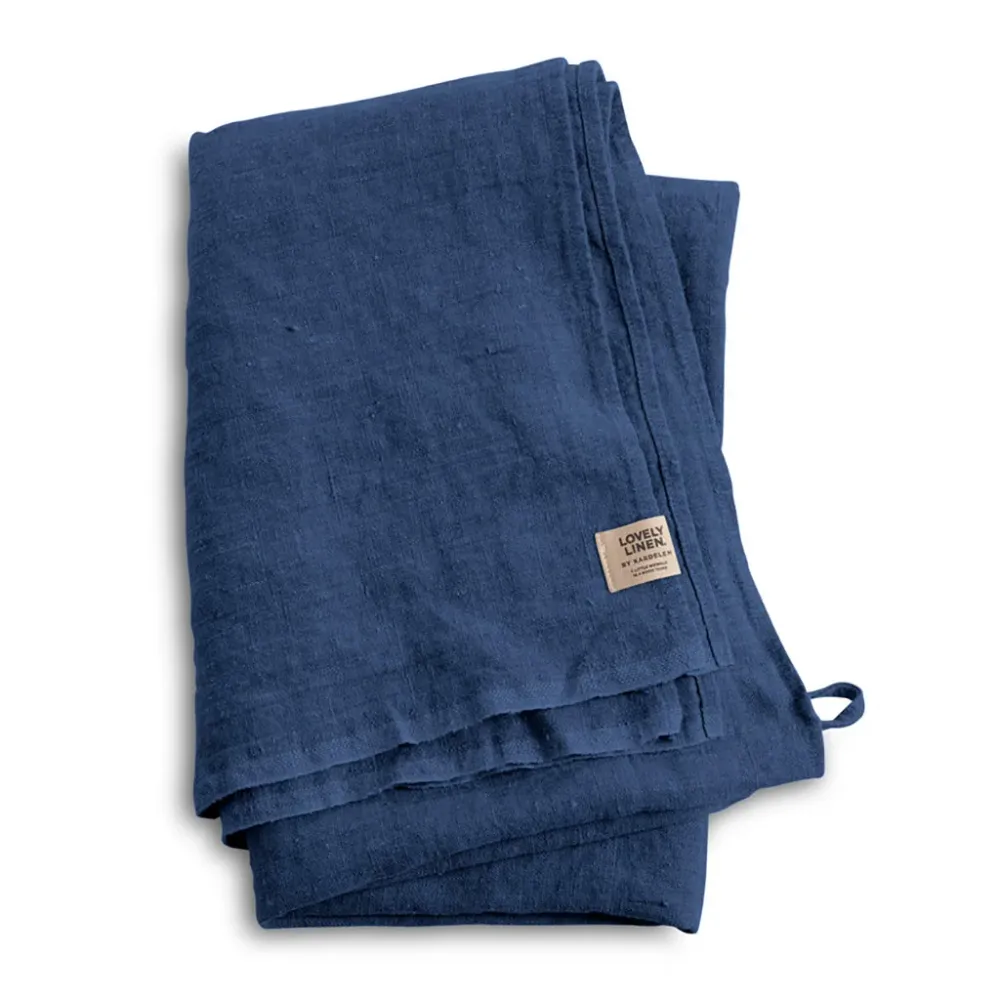 Ergonomisk design Linnebadlakan hamam Denim blue