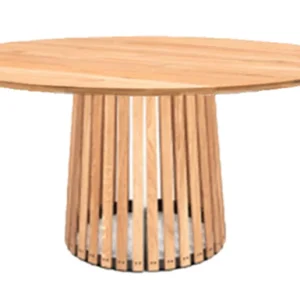 Ergonomisk design Oakland Runt Rib Matbord Textured Ek