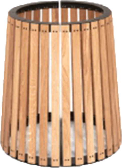 Ergonomisk design Oakland Runt Rib Matbord Textured Ek