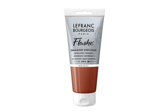 Flashe Akryl 80Ml Röd Ockra