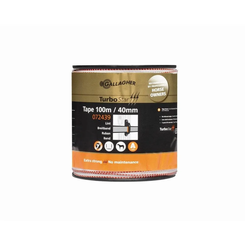 Gallagher Elstängsel band TurboStar 100m