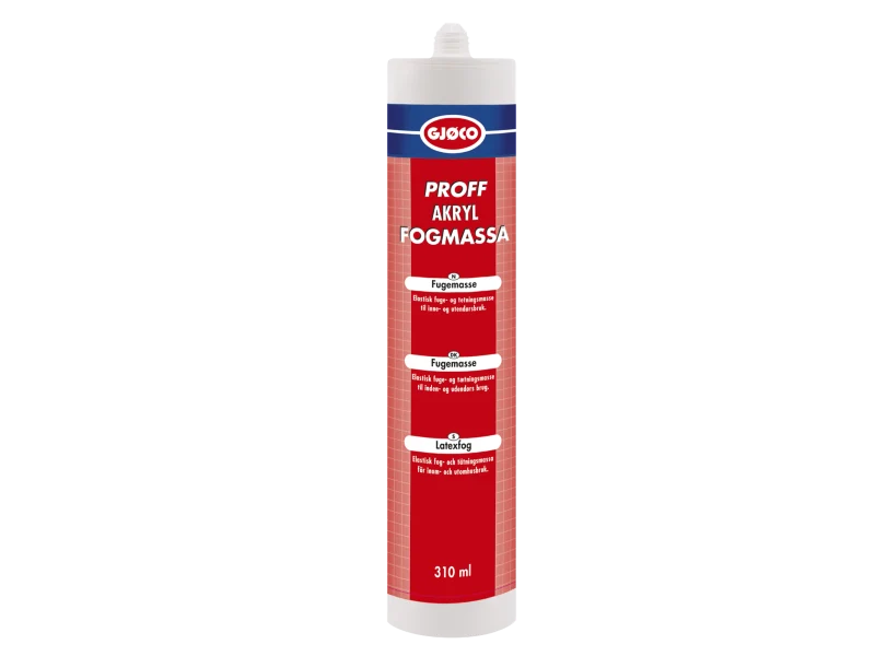 Gjøco Akrylfog Proff Snö - 310ml
