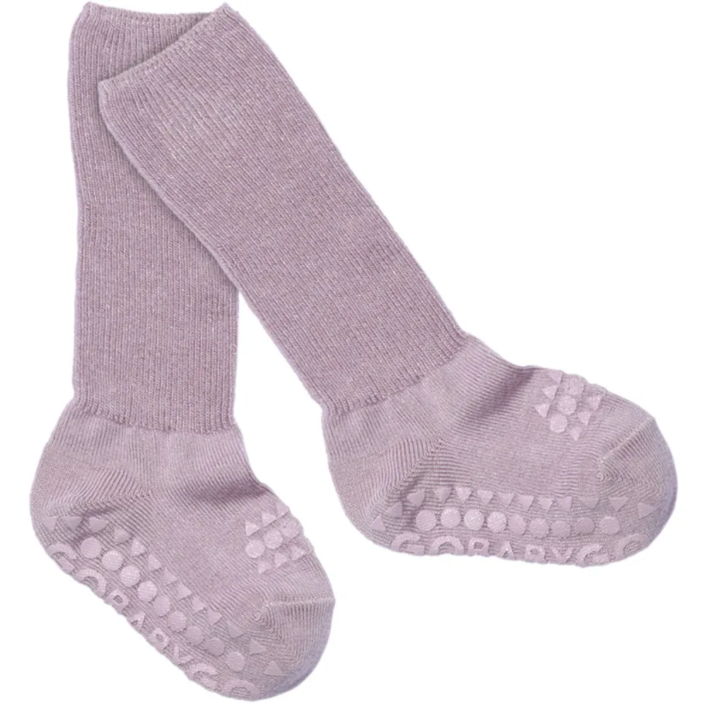 Gobabygo Lavender Non-Slip Strumpor Bambu Quick-Release 17