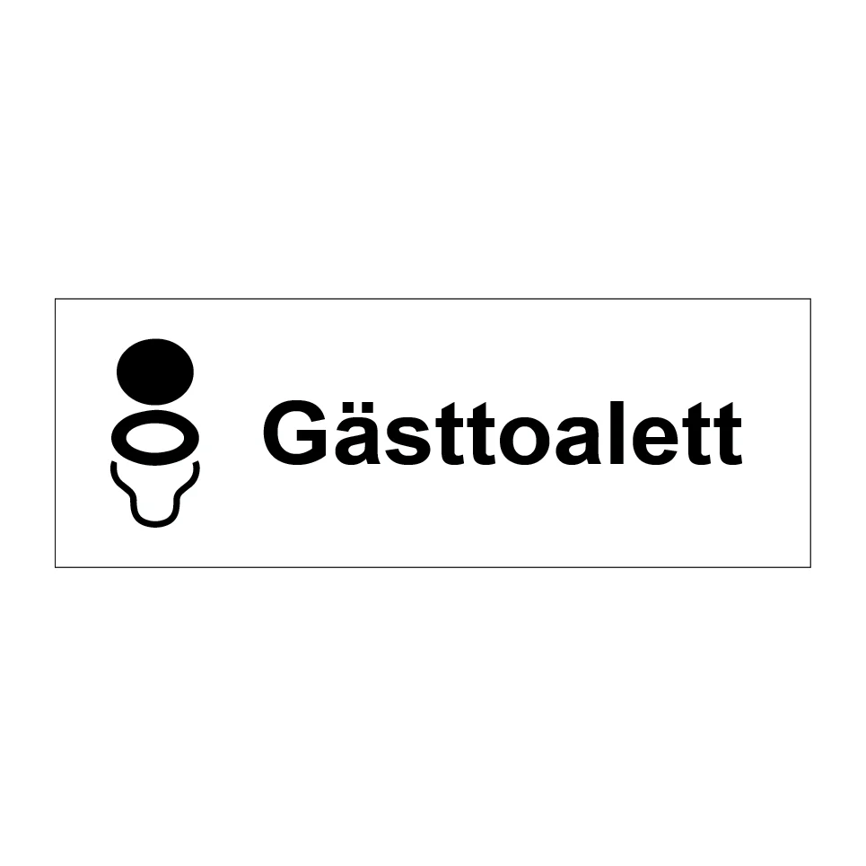 Gästtoalett 225x80mm