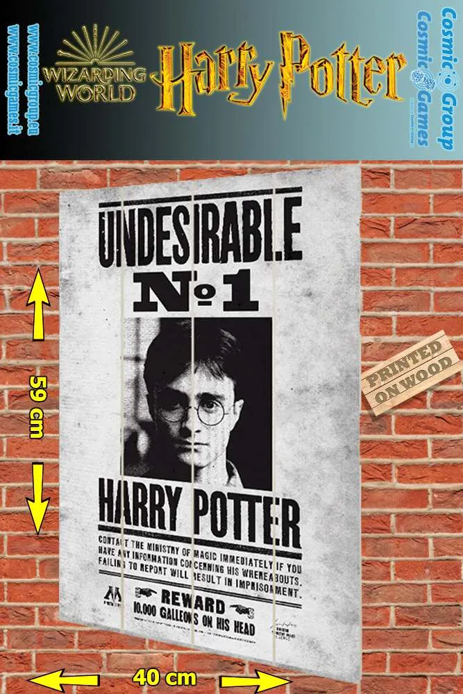 Harry Potter Undesirable No. 1 Trätryck