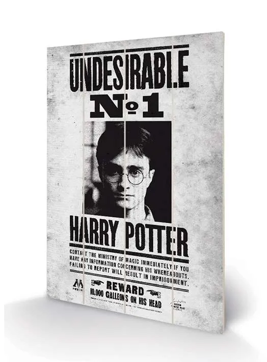 Harry Potter Undesirable No. 1 Trätryck