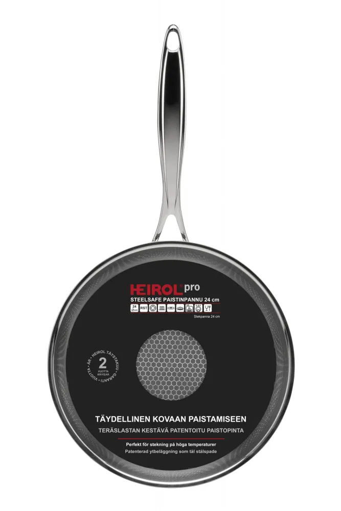 Heirol HE-81924 Steelsafe stekpanna 24 cm