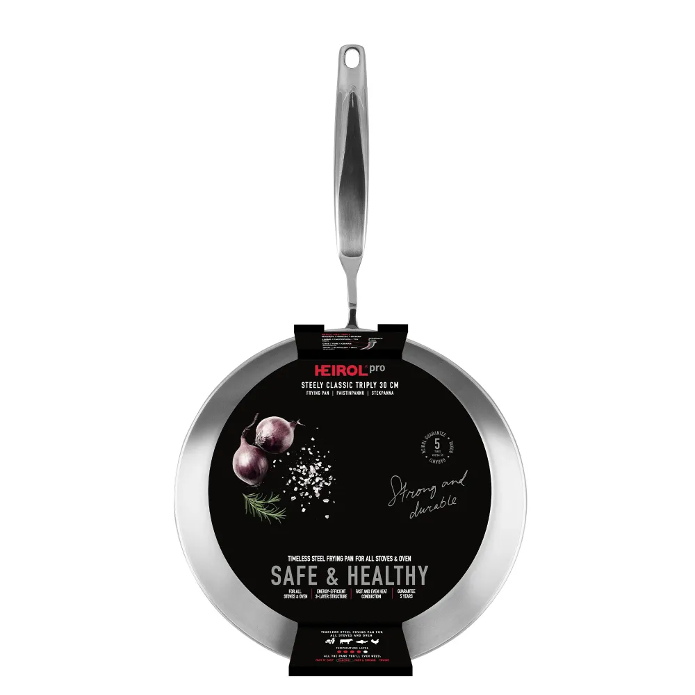 Heirol HE-87130 Stekpanna 30 cm Steely Vintage Triply