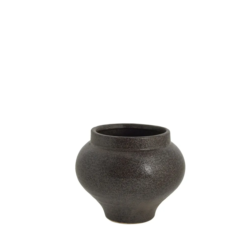 Hilla kruka H12,5 cm. brun