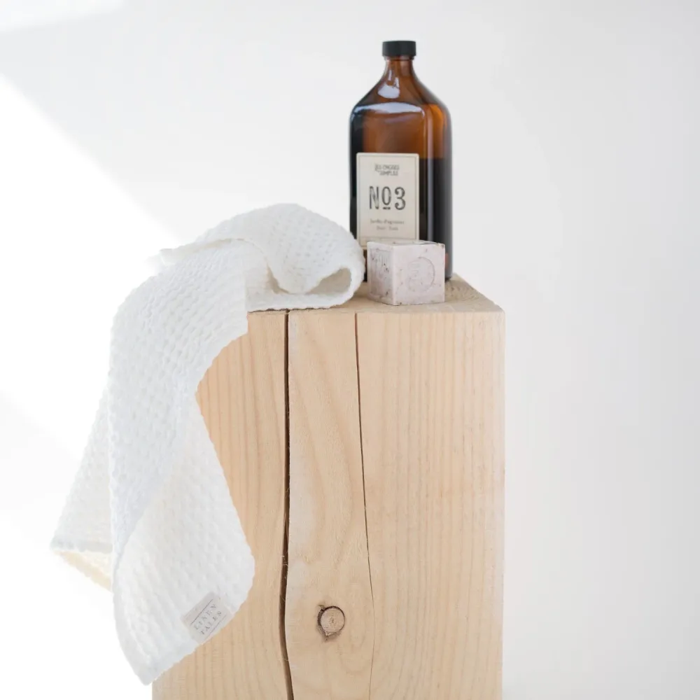Honeycomb Waffle Towel - White 3-Year Service Plan 100x140