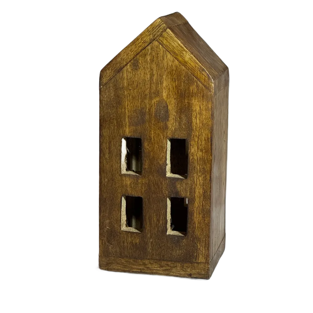 Hus Malvina trä 17x7,5x7,5cm
