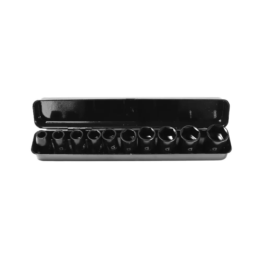 Impact Socket Adjust 10 delar 1/2" 10,12,13,14,15,17,19,21,22,24 mm