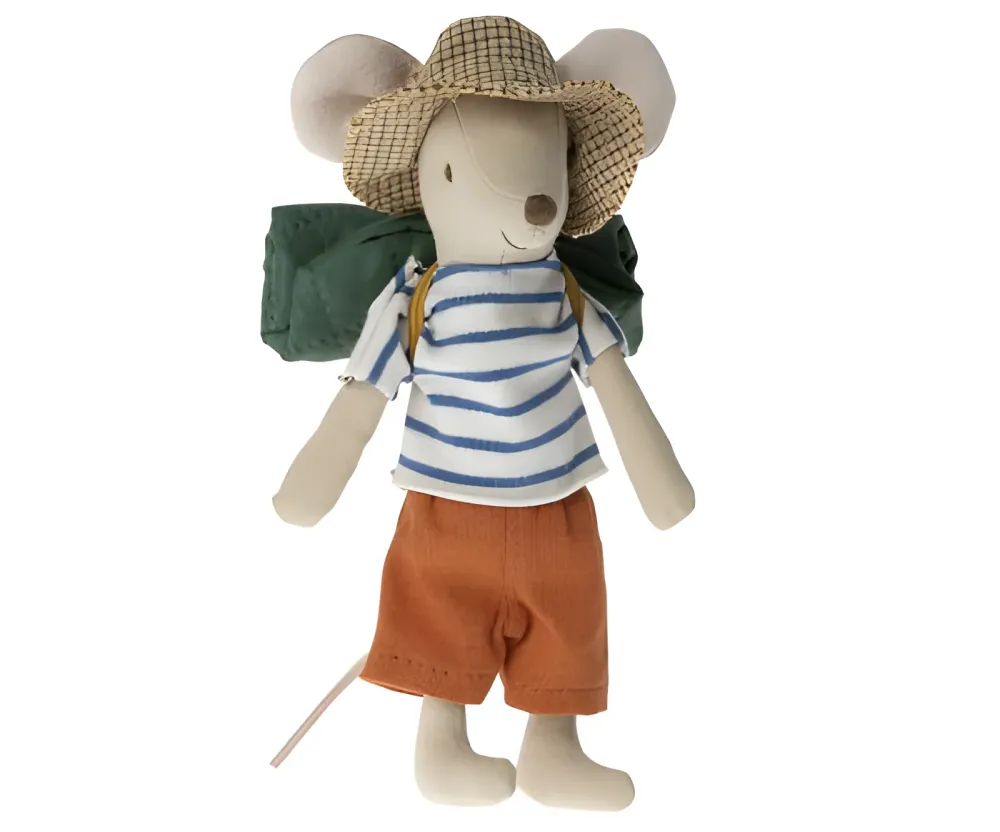 Industristyrka Maileg Hiker Mouse Big brother