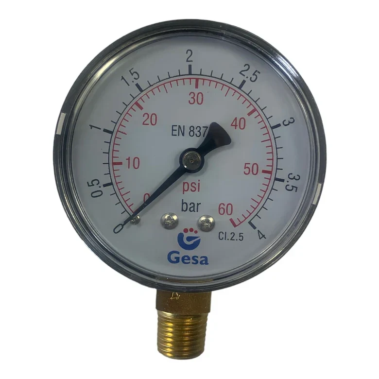 Industristyrka Manometer Sandfilter Jupiter side