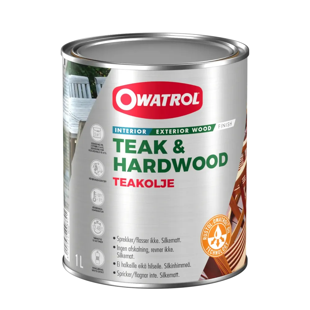 Industristyrka Teakolja Owatrol Penetrerande, 1 liter
