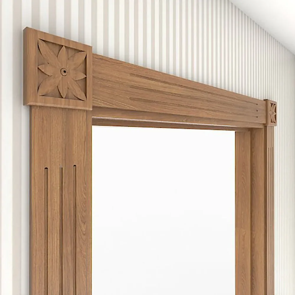Invändigt foder Tradition teakwood enkeldörr