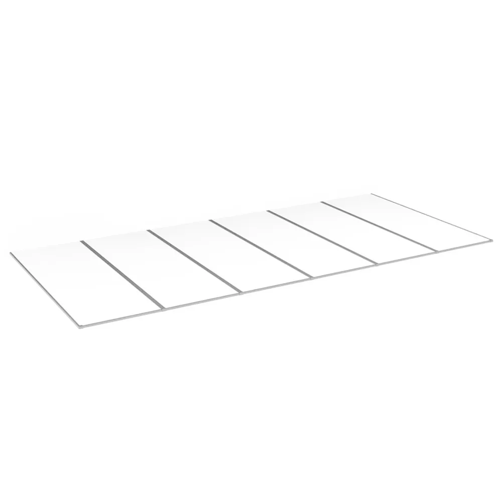 Kanalplasttak Aluwhite Taksats 16 mm