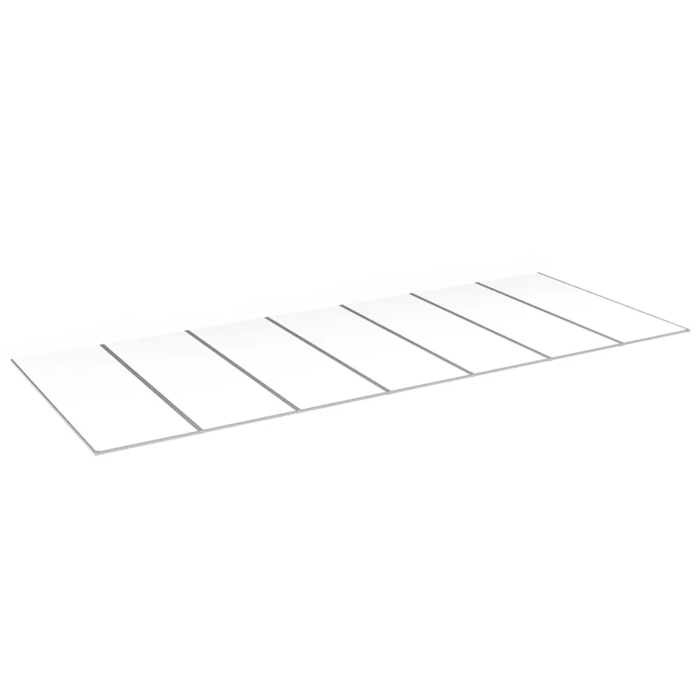 Kanalplasttak Aluwhite Taksats 10 mm Easy Installation