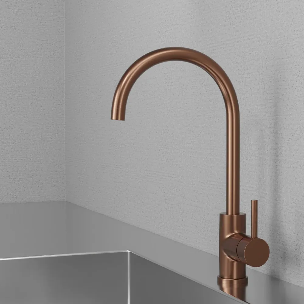 Köksblandare Scandtap Metall Curve