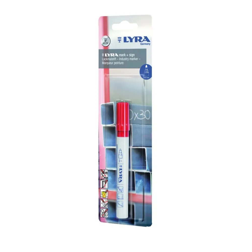 Lackpenna 2-4 mm Lyra Gul
