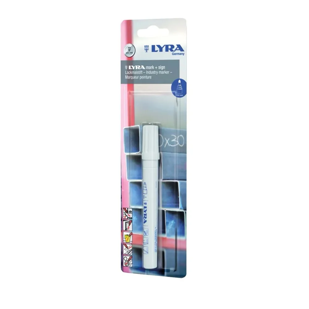 Lackpenna 2-4 mm Lyra Gul