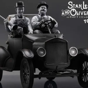 Laurel & Hardy Towed Hole Ford T 1/12 Skala