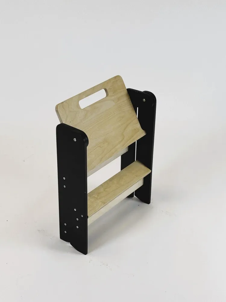 Little Space Saving step Stool Vibration Reduction Gray