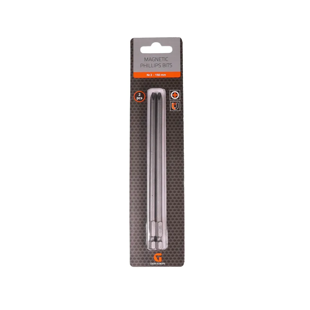 Magnetic Phillips Bits Nr 1 150 mm 2 st Storage Case