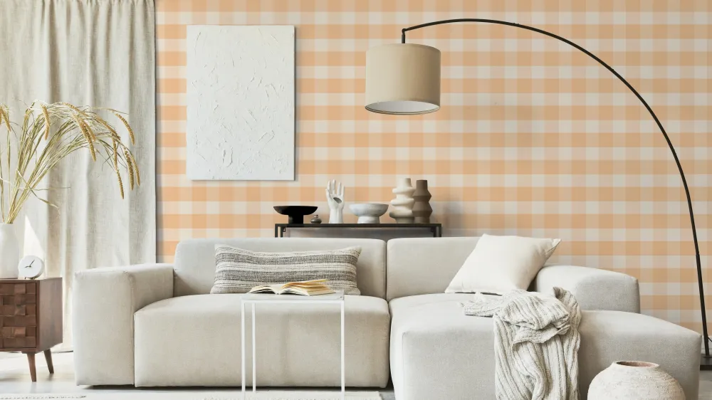 Magnetisk Gingham - Kumquat