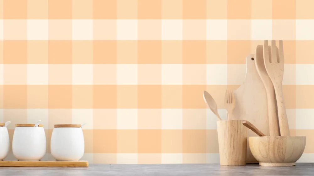 Magnetisk Gingham - Kumquat