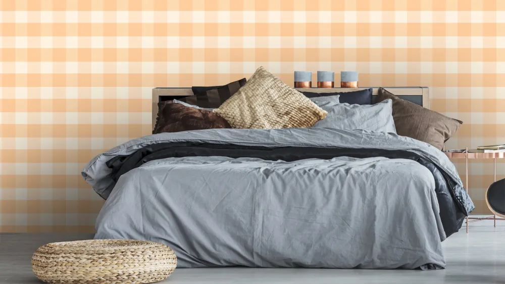 Magnetisk Gingham - Kumquat