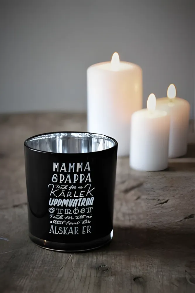 Majas Ljuslykta "Mamma & Pappa"