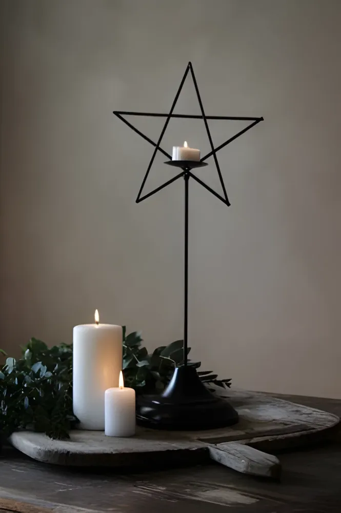 Majas Ljusstake "Metal Star" Made USA