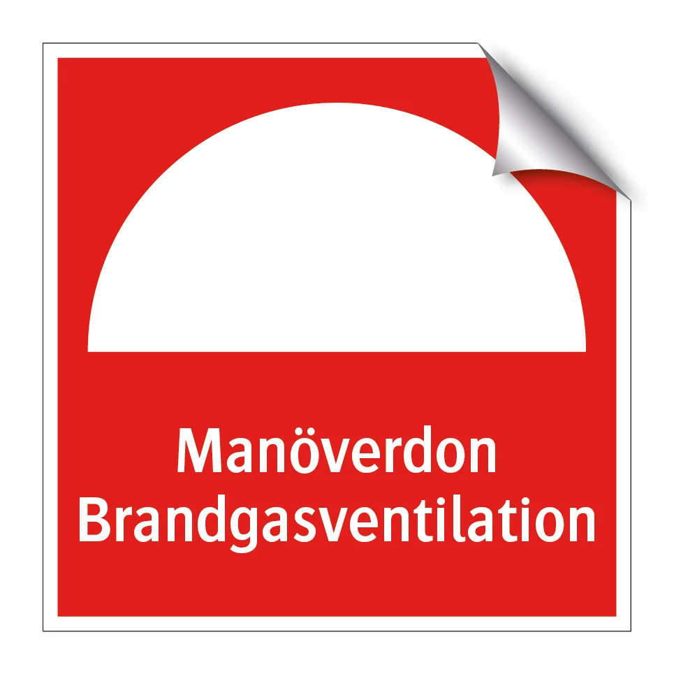 Manöverdon brandgasventilation Made USA 210x210mm
