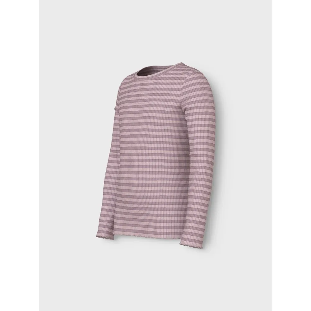 Name It Toadstool Burnished Lilac Nkfvemma Ls Lean Topp 116