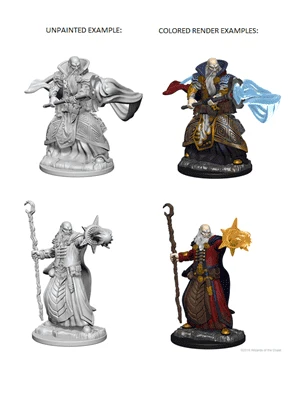 D&D Nolzur's Marvelous Unpainted Miniatures - Human Male Wizard Work Light