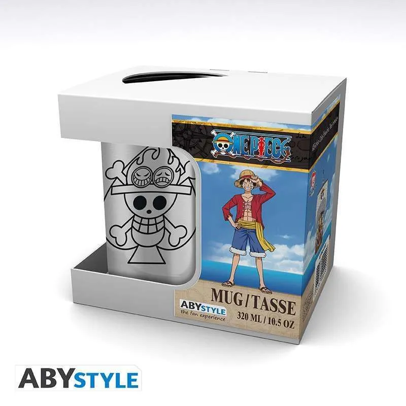 One Piece Ace & Skull Mug Carabiner Vibration Reduction