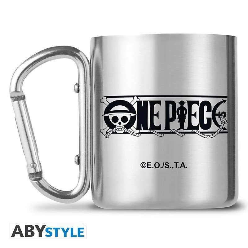 One Piece Ace & Skull Mug Carabiner Vibration Reduction