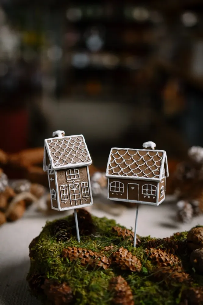 Pepparkakshus på stick Made USA