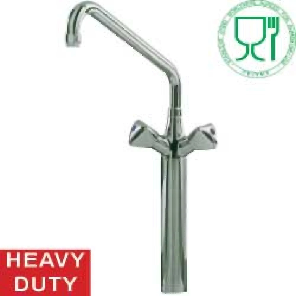 Piedestal med blandare "big flow" "Heavy-Duty" Brushed Nickel
